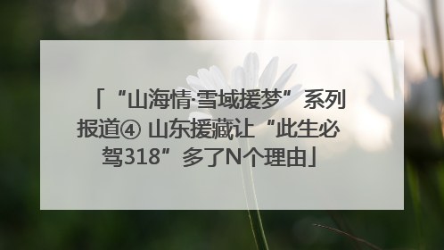 “山海情·雪域援梦”系列报道④ 山东援藏让“此生必驾318”多了N个理由