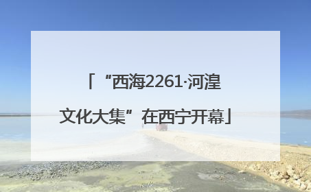 “西海2261·河湟文化大集”在西宁开幕