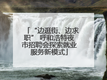 “边逛街、边求职” 呼和浩特夜市招聘会探索就业服务新模式