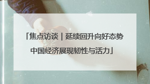 焦点访谈｜延续回升向好态势 中国经济展现韧性与活力