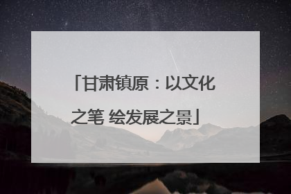 甘肃镇原：以文化之笔 绘发展之景