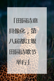 田园诗意具像化，第八届都江堰田园诗歌节举行
