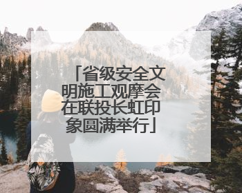 省级安全文明施工观摩会在联投长虹印象圆满举行