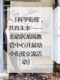 科学衔接，共育未来——北碚区龙凤教管中心开展幼小衔接交流活动