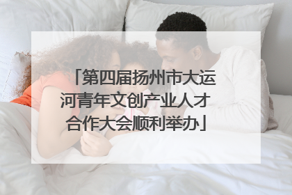 第四届扬州市大运河青年文创产业人才合作大会顺利举办