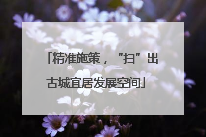精准施策，“扫”出古城宜居发展空间