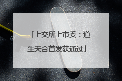 上交所上市委：道生天合首发获通过