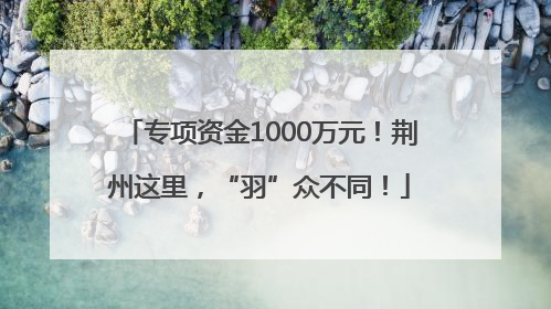 专项资金1000万元！荆州这里，“羽”众不同！