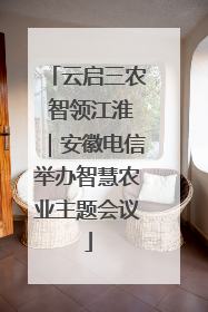 云启三农 智领江淮｜安徽电信举办智慧农业主题会议