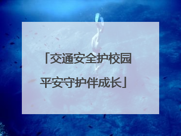 交通安全护校园 平安守护伴成长