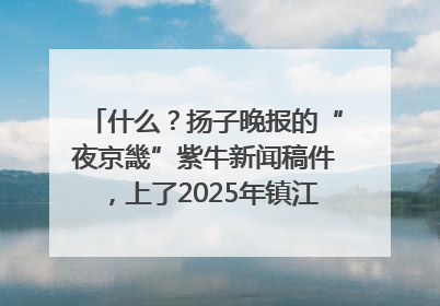 什么？扬子晚报的“夜京畿”紫牛新闻稿件，上了2025年镇江中考模拟卷！