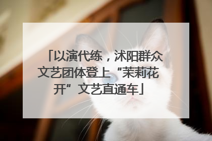 以演代练，沭阳群众文艺团体登上“茉莉花开”文艺直通车