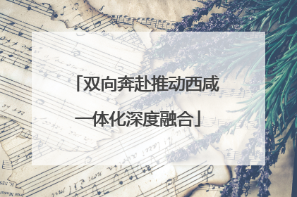 双向奔赴推动西咸一体化深度融合