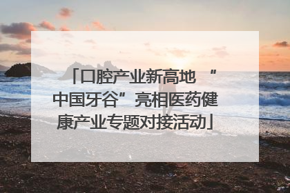 口腔产业新高地 “中国牙谷”亮相医药健康产业专题对接活动