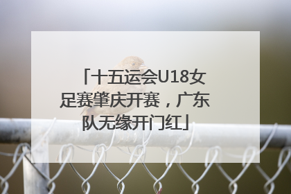 十五运会U18女足赛肇庆开赛，广东队无缘开门红