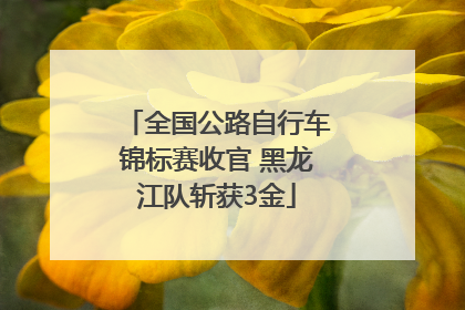 全国公路自行车锦标赛收官 黑龙江队斩获3金