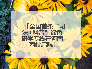 全国首条“司法+科普”绿色研学专线在河南西峡启航