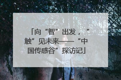 向“智”出发，“触”见未来——“中国传感谷”探访记