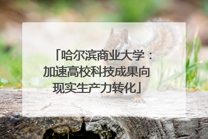 哈尔滨商业大学：加速高校科技成果向现实生产力转化