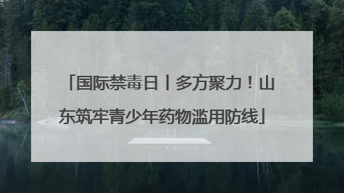 国际禁毒日丨多方聚力！山东筑牢青少年药物滥用防线