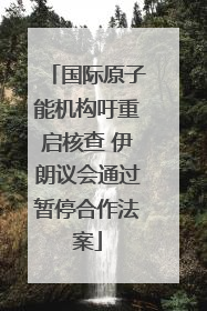 国际原子能机构吁重启核查 伊朗议会通过暂停合作法案