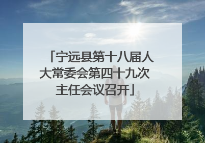 宁远县第十八届人大常委会第四十九次主任会议召开