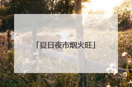 夏日夜市烟火旺