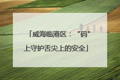 威海临港区：“码”上守护舌尖上的安全