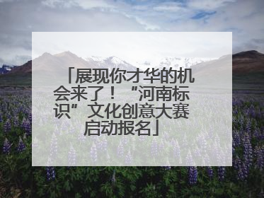 展现你才华的机会来了！“河南标识”文化创意大赛启动报名