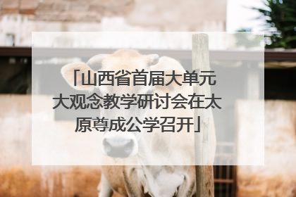 山西省首届大单元 大观念教学研讨会在太原尊成公学召开