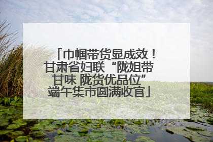 巾帼带货显成效！甘肃省妇联“陇姐带甘味 陇货优品位”端午集市圆满收官