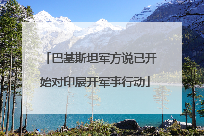 巴基斯坦军方说已开始对印展开军事行动