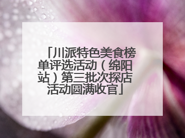 川派特色美食榜单评选活动（绵阳站）第三批次探店活动圆满收官