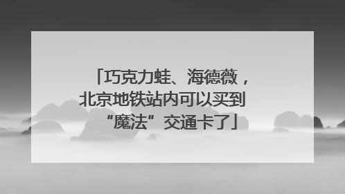 巧克力蛙、海德薇，北京地铁站内可以买到“魔法”交通卡了