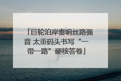 巨轮泊岸奏响丝路强音 太重码头书写“一带一路”硬核答卷