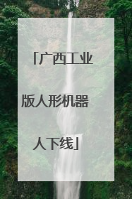 广西工业版人形机器人下线