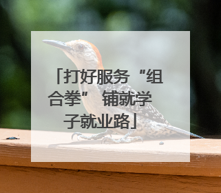 打好服务“组合拳” 铺就学子就业路