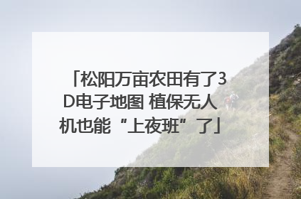 松阳万亩农田有了3D电子地图 植保无人机也能“上夜班”了