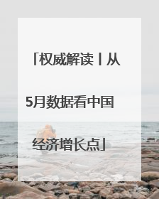 权威解读丨从5月数据看中国经济增长点