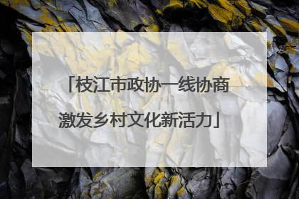 枝江市政协一线协商激发乡村文化新活力