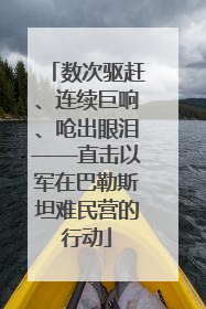 数次驱赶、连续巨响、呛出眼泪——直击以军在巴勒斯坦难民营的行动