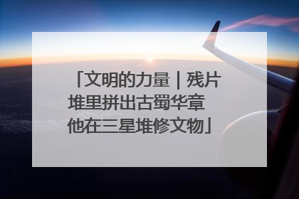 文明的力量｜残片堆里拼出古蜀华章 他在三星堆修文物