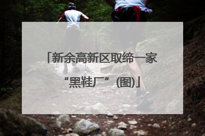 新余高新区取缔一家“黑鞋厂”(图)