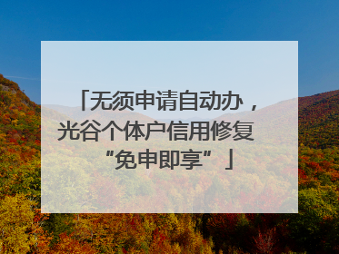 无须申请自动办，光谷个体户信用修复“免申即享”