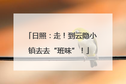 日照：走！到云隐小镇去去“班味”！