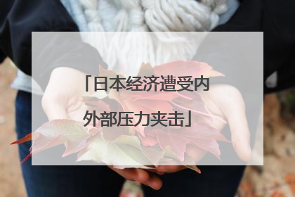 日本经济遭受内外部压力夹击