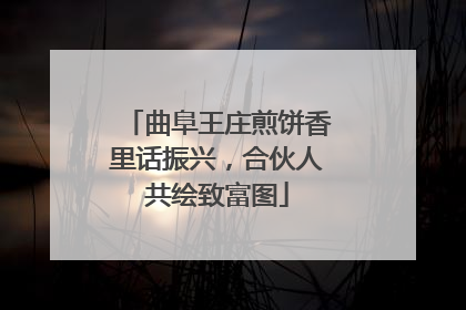 曲阜王庄煎饼香里话振兴，合伙人共绘致富图