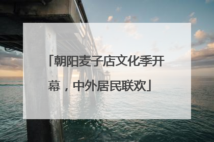朝阳麦子店文化季开幕，中外居民联欢