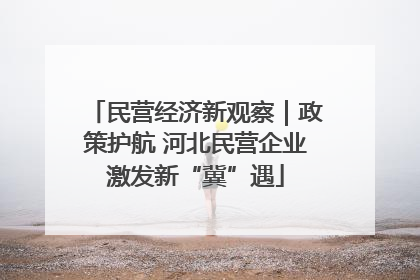民营经济新观察｜政策护航 河北民营企业激发新“冀”遇
