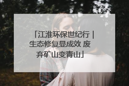 江淮环保世纪行｜生态修复显成效 废弃矿山变青山